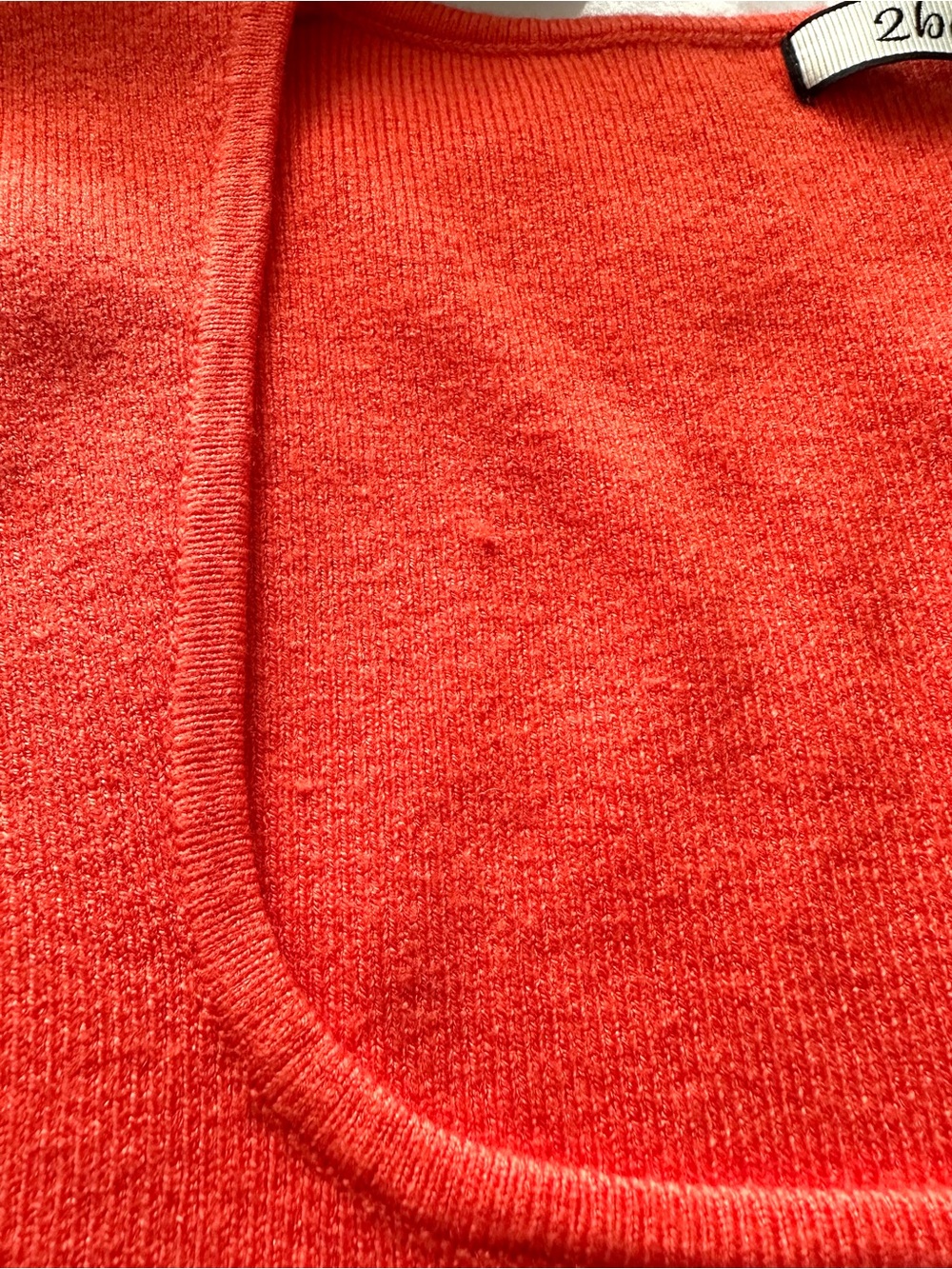 2bella Boutique Silk Blend Coral Tank Sweater NWT Square Neck Large - Picture 9 of 9